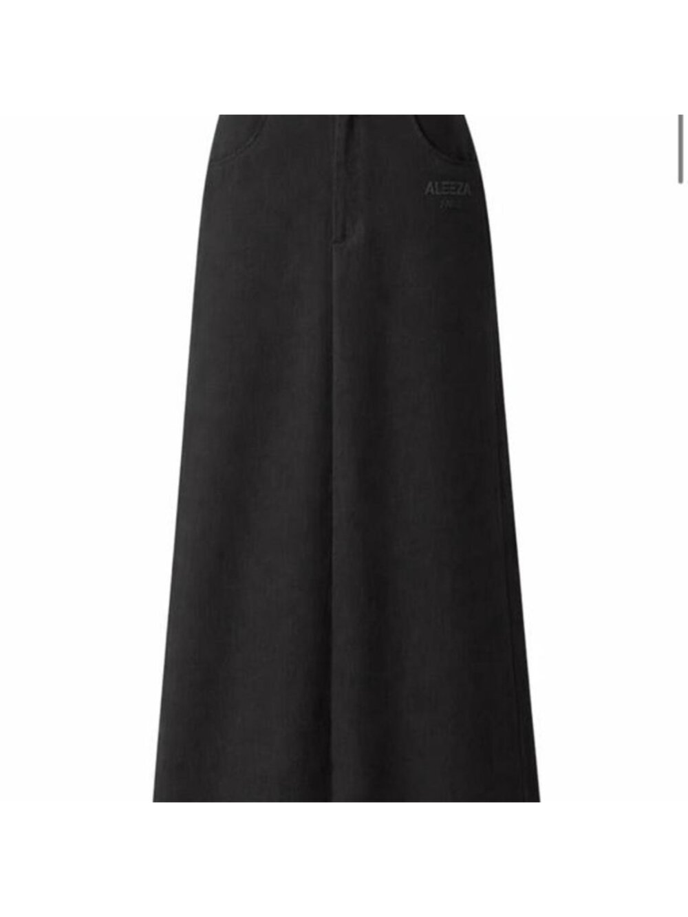 Aleeza Paris Black Urban Maxi Skirt Size 1X